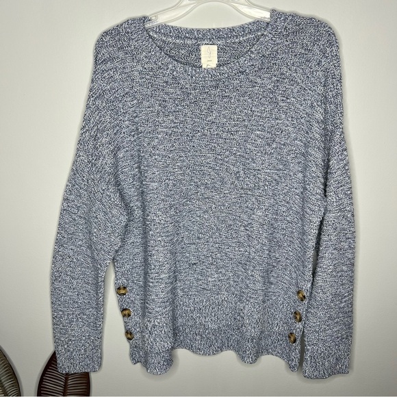 Joie Blue Chunky Oversized Pullover Sweater - Picture 1 of 5